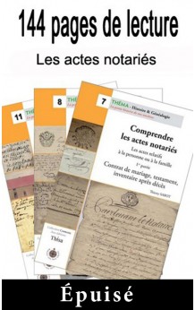 Lot Les actes notariés