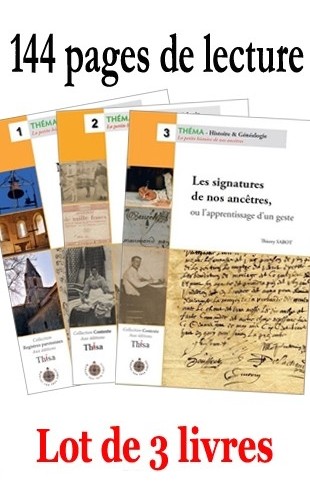 Lot de 3 livres 01-03