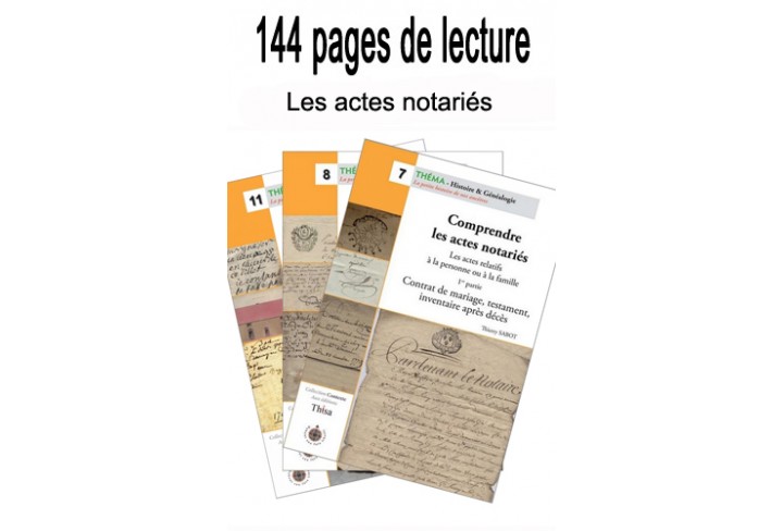 Lot Les actes notariés
